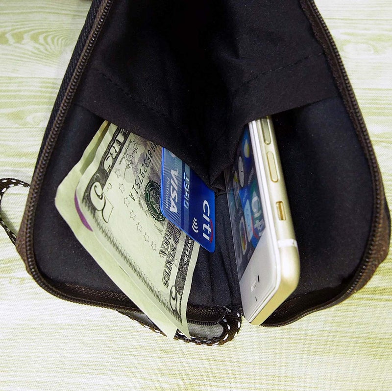 Tainada Women Universal Phone Wristlet Wallet Pouch, Dual Slots Zipper Purse Carry Case Bag for iPhone 16/15/14, 16/15/14 Pro Max, 16/15/14 Plus; Samsung S24+, S23 FE, A25, A54, Z Fold5 (Clock) - Image 5